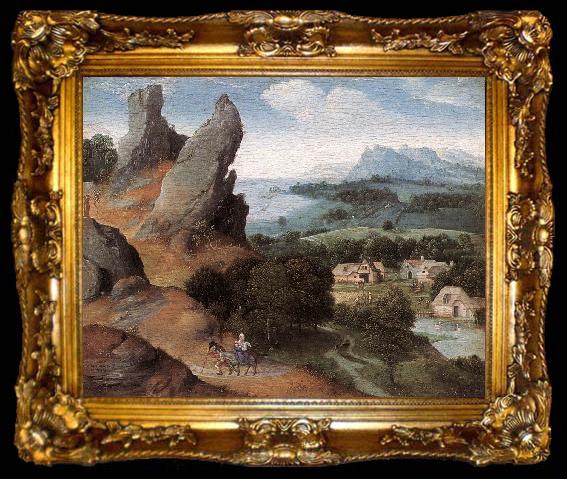 framed  PATENIER, Joachim Landscape with the Flight into Egypt agh, ta009-2